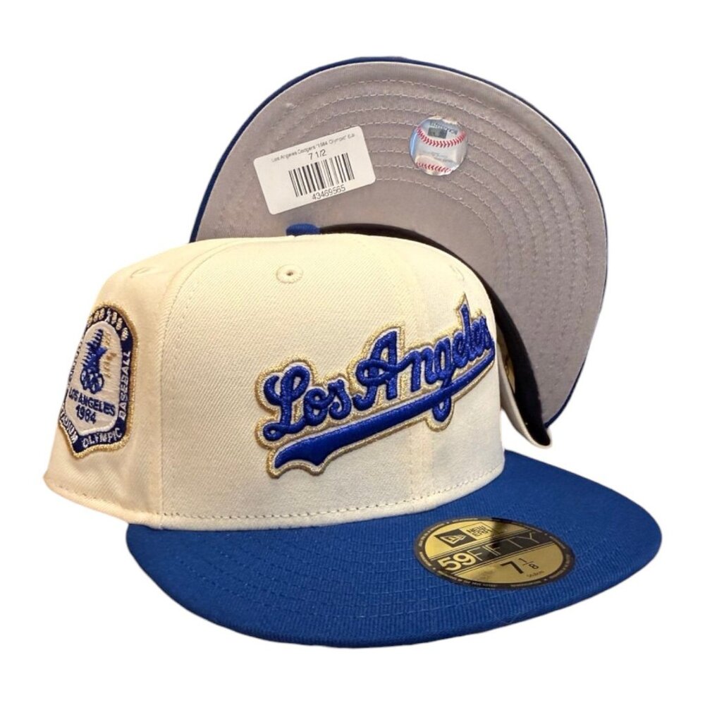 New Era Los Angeles Dodgers 59FIFTY Hat Cap 1984 Olympic Side Patch